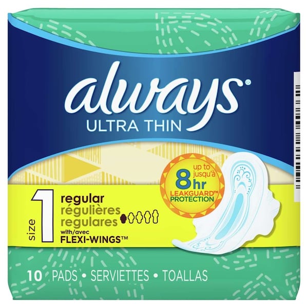 Always Ultra Thin Regular With Wings Pads, PK216